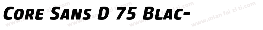 Core Sans D 75 Blac字体转换